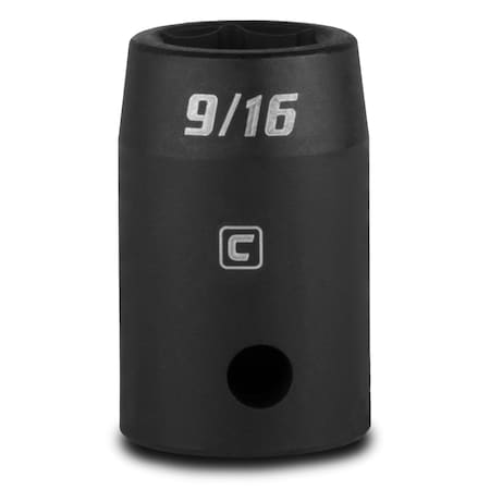 Capri Tools 1/2 in Drive 9/16 in 6-Point SAE Shallow Impact Socket 5-5054